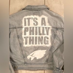 Philadelphia Eagles Custom Denim Jacket